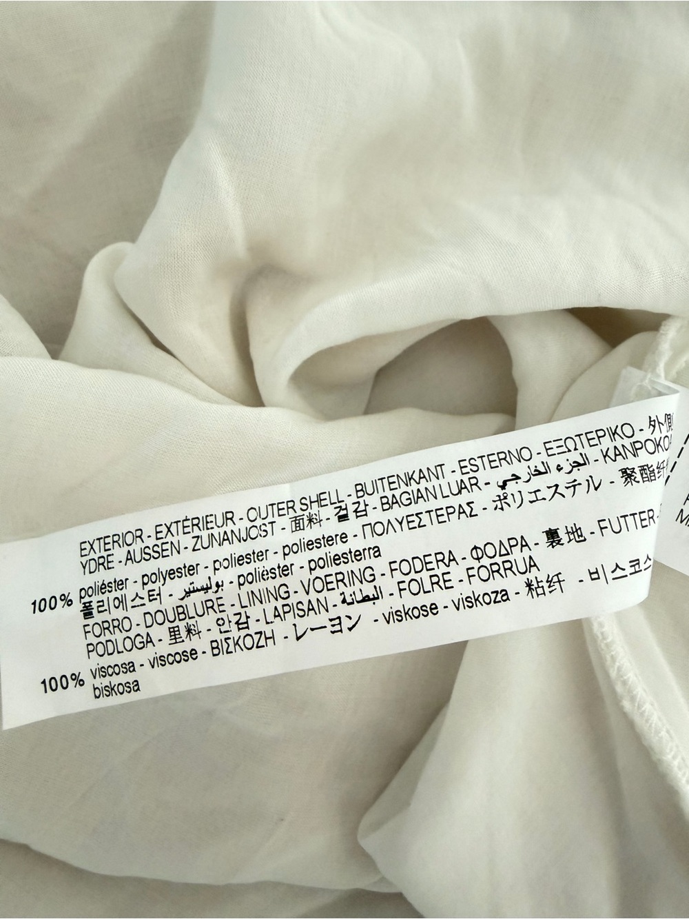ZARA Cream Cowl Neck Satin-Effect Buttoned Slip Midi Dress Small 8604 - Picture 12 of 13